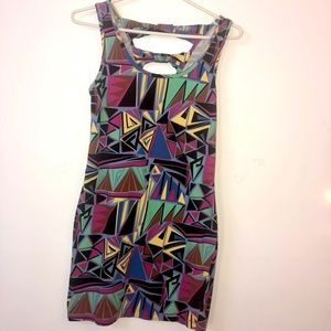 90s Style Triangle Dress - Size Medium